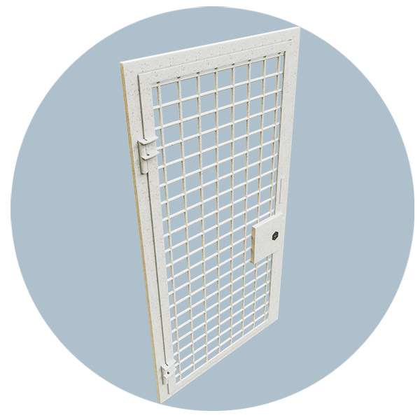 Дверь решетчатая