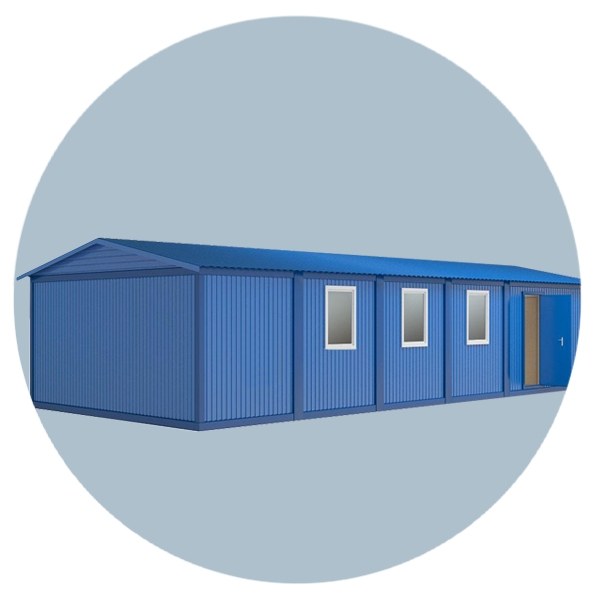 Модульное здание магазин из 4 модулей 6000х9600 мм